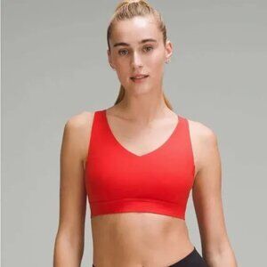 Lululemon Envital Bra B/C Cup Size 6 Solar Orange Womens Crossback Activewear